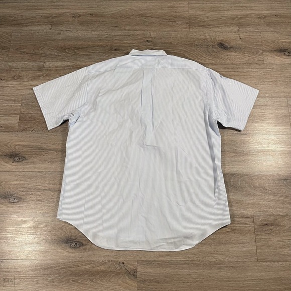 Ralph Lauren Men's Button Down Shirt Blake Stripes Seersucker Preppy XL Blue/Wht - Picture 8 of 8